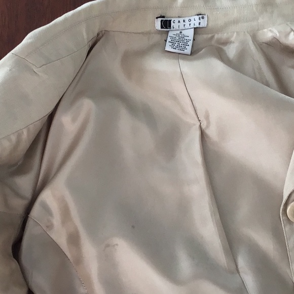 Carole Little Beige Linen Jacket - Picture 10 of 10
